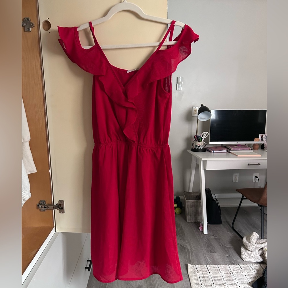 NWT Small Red Knee-Length Dress Nordstrom